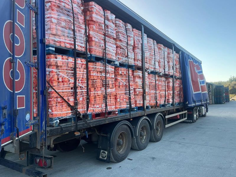 Bulk firewood delivery Bristol artic load